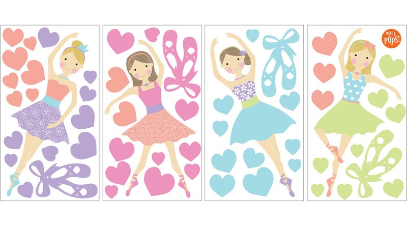 WallPops WPK2575 Prima Ballerina Wall Art Kit, Multicolor - Image 3